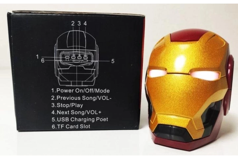 Портативна колонка бездротова Iron Man-5 ВТ-TF (373595)