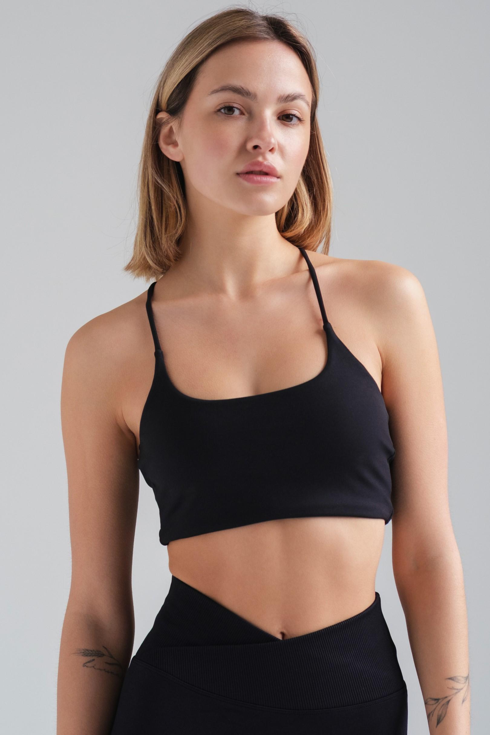 Топ женский спортивный Without Fitness с эффектом Push Up L/XL Black (L8049588)