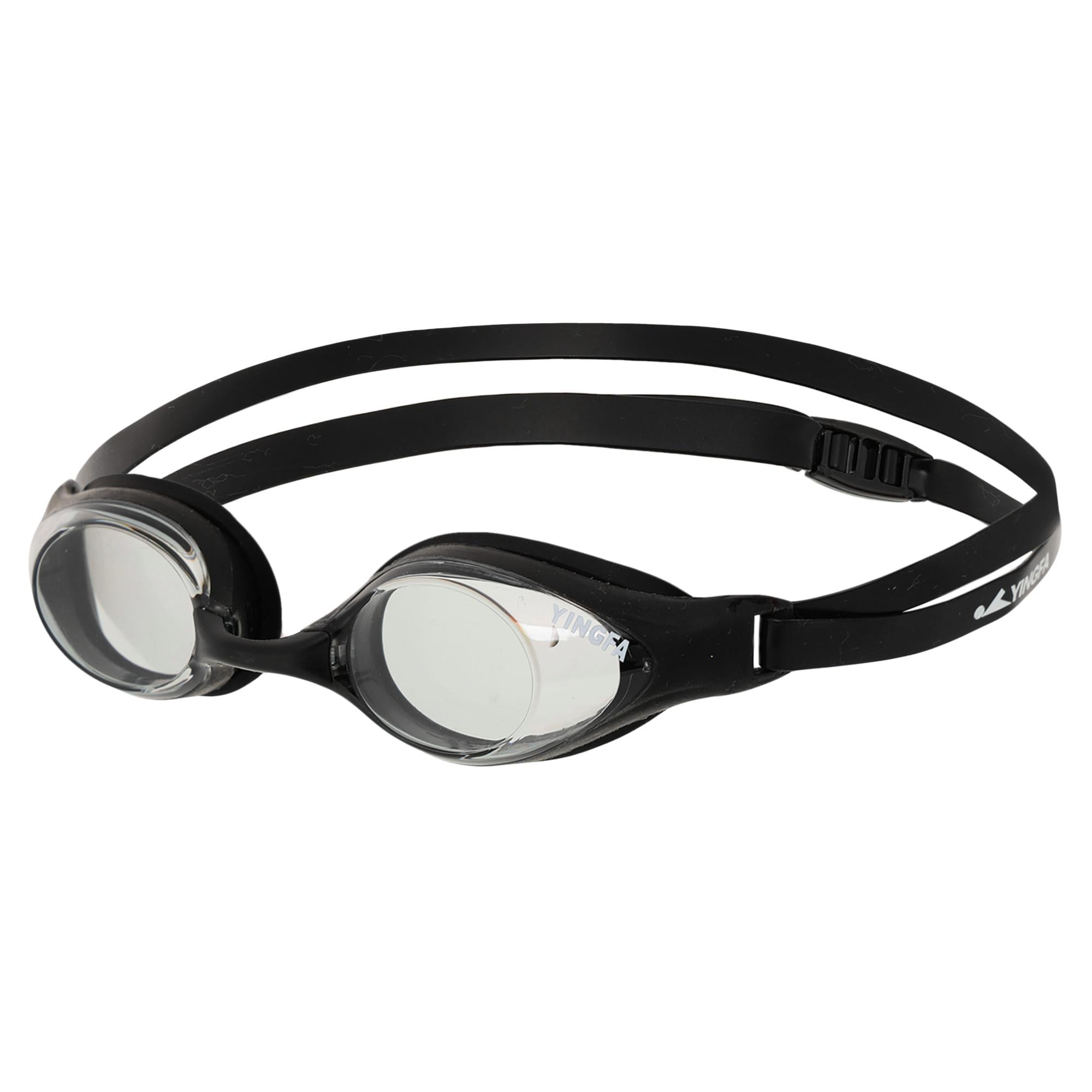 Очки для плавания взрослые YINGFA Y333AF радужные линзы Черный (Y333AF_Черный)
