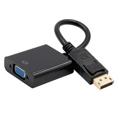 Конвертер DisplayPort VGA мама пассивный 4K/2K 30 см Черный (YUT_V4670)