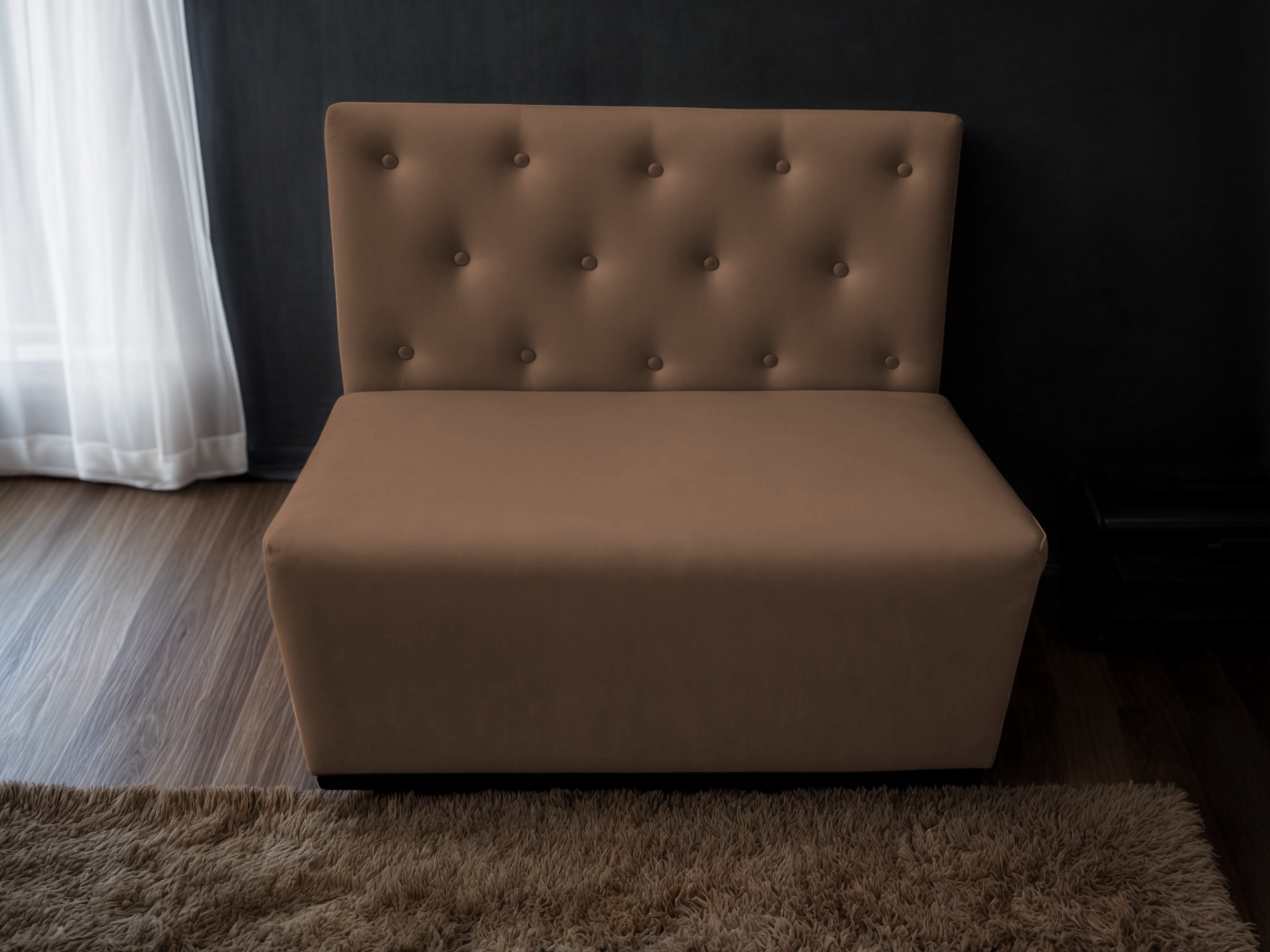 Диван для кафе Tobi Sho Бостон з високою спинкою та гудзиками 1200x630x850 мм шкірозамінник Мокко (2239) - фото 2 Диван для кафе Tobi Sho Бостон з високою спинкою та гудзиками 1200x630x850 мм шкірозамінник Мокко (2239) - фото 2