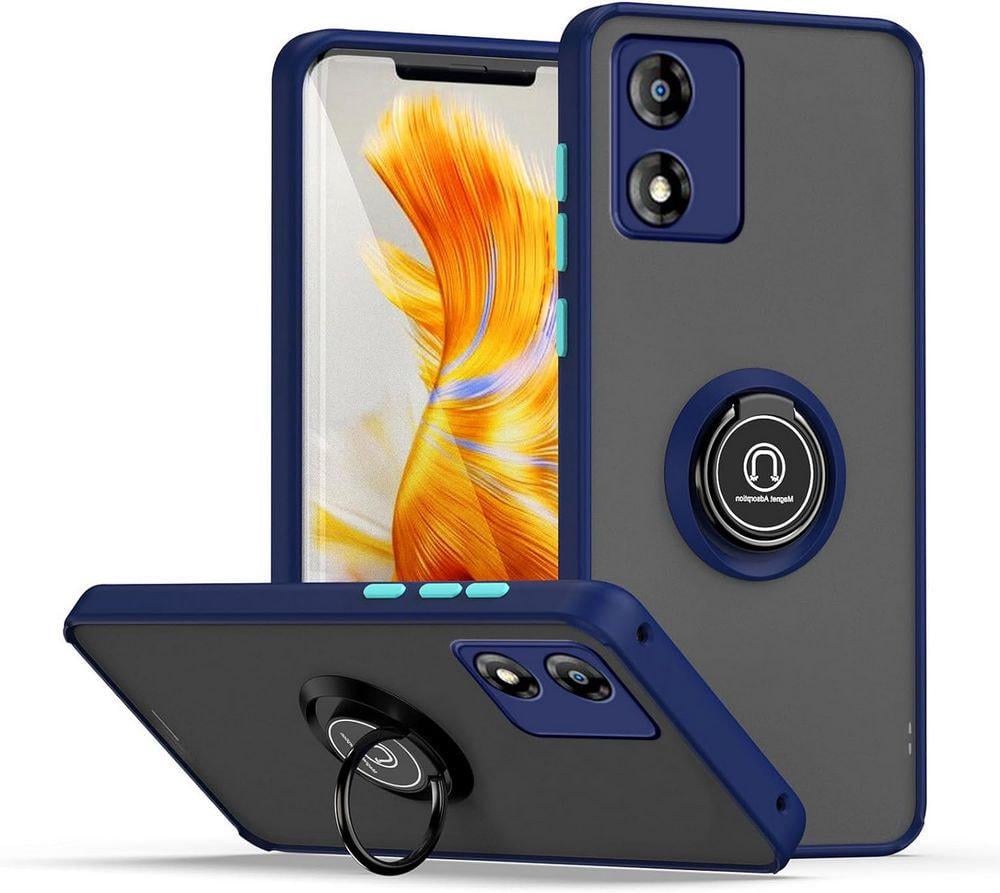 Защитный чехол MatteLuxe Motorola E13 (с кольцом) Blue (34067-28)