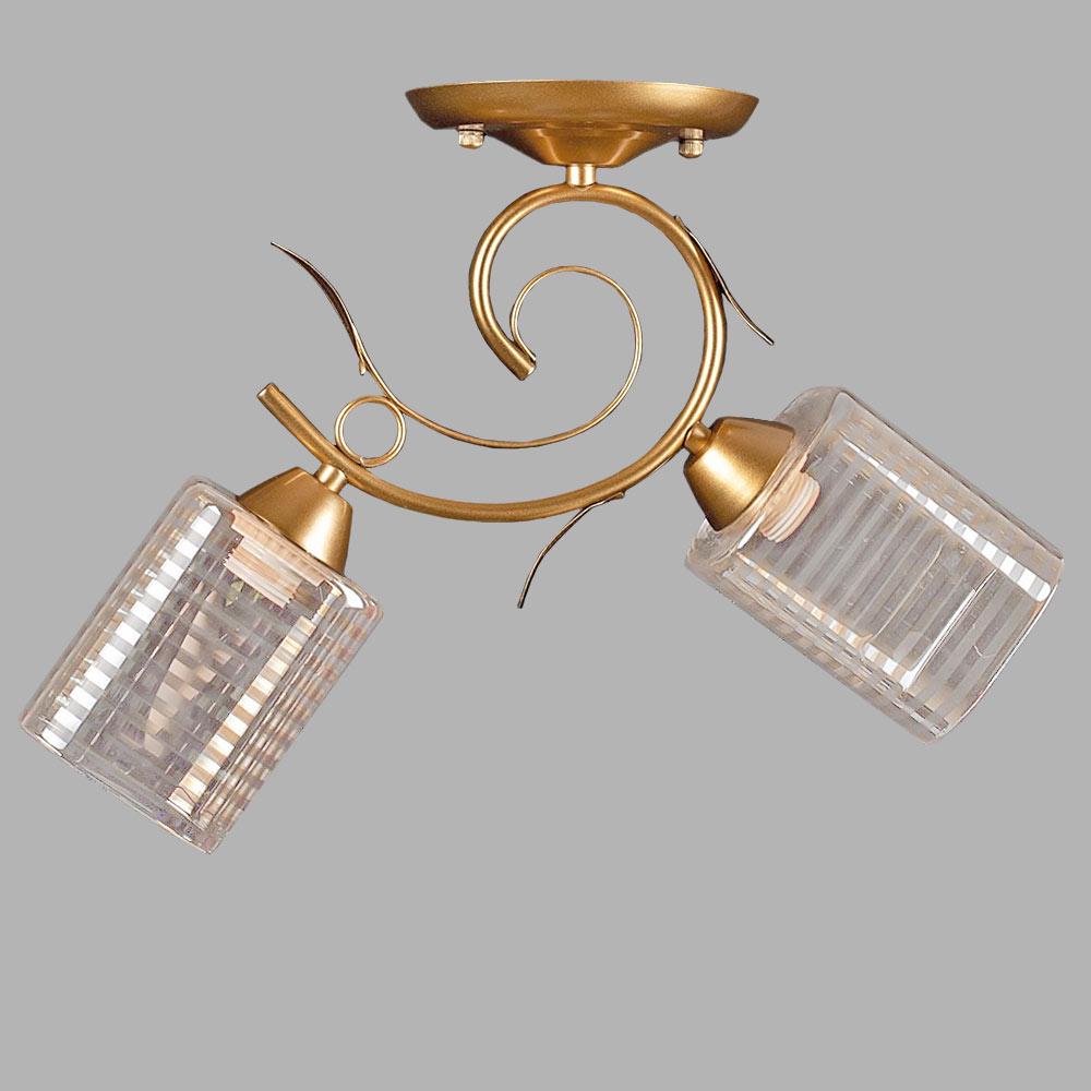 Люстра потолочная Light House SH-19365/2 PG E27 340х430х170 мм Золотой