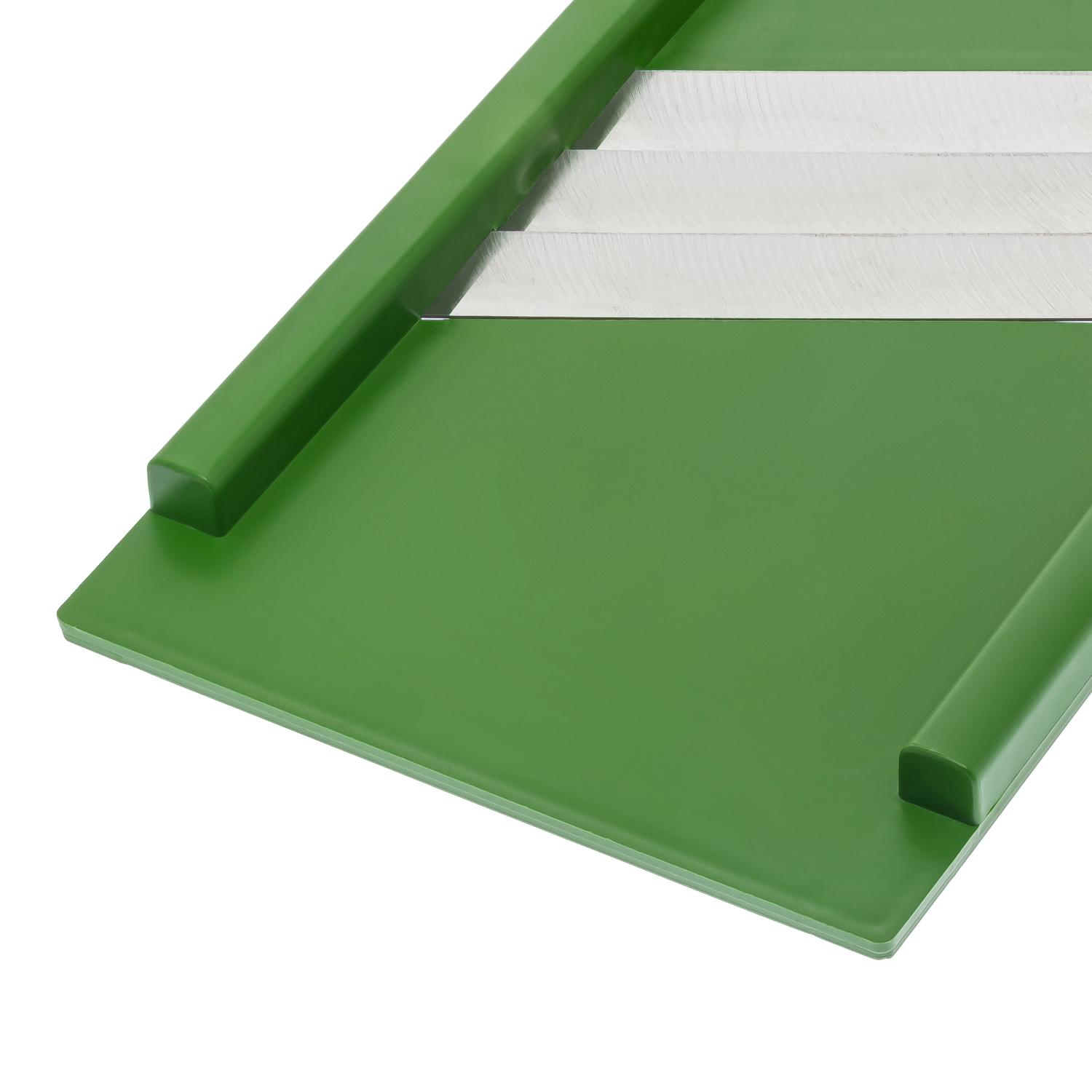 Шинковка для капусты и нарезки овощей/фруктов ручная пластиковая 3 лезвия 16,5х39 см Зеленый (86793) - фото 10 Шинковка для капусты и нарезки овощей/фруктов ручная пластиковая 3 лезвия 16,5х39 см Зеленый (86793) - фото 10