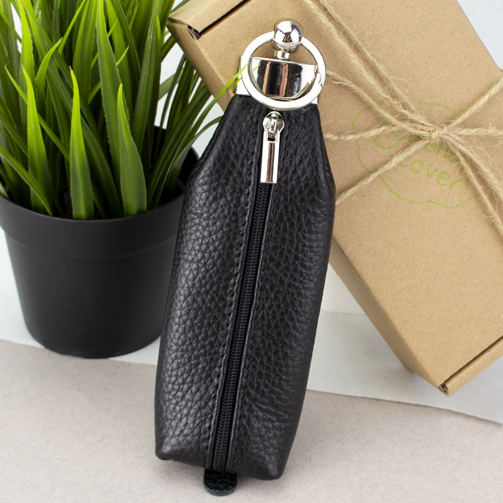 Ключница с кольцом HC0 044 на молнии Black - фото 2 Ключница с кольцом HC0 044 на молнии Black - фото 2