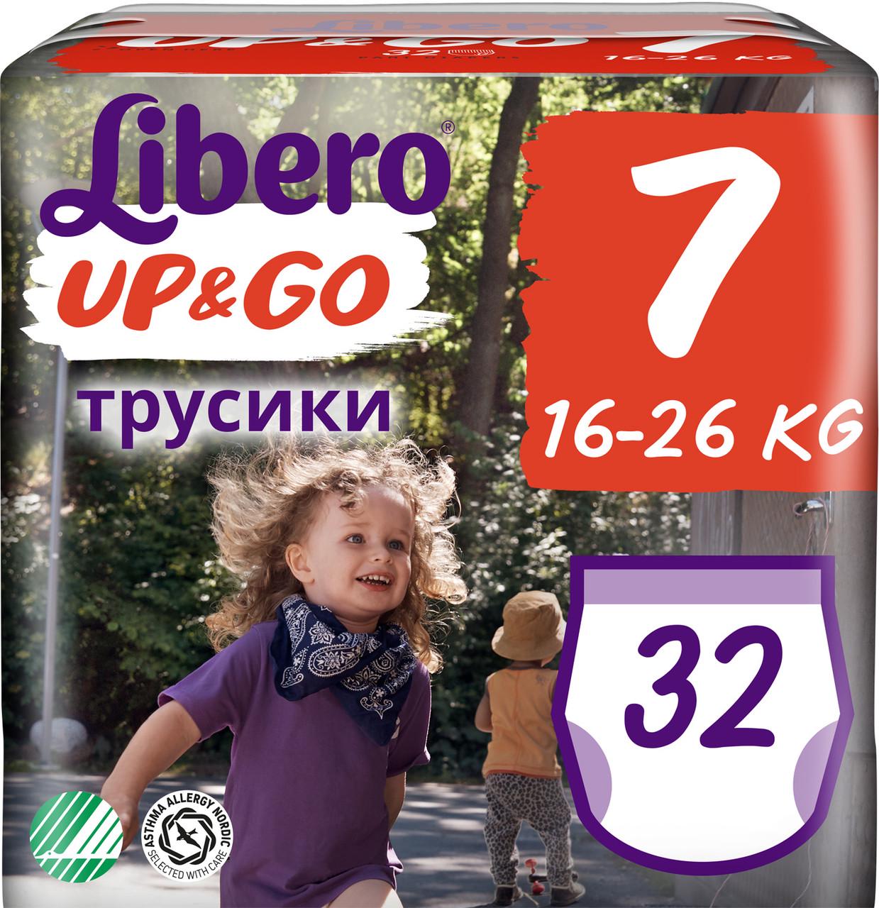 Підгузки трусиками Libero UP&GO 7 XXL від 16 до 26 кг 30 шт. (7322541743240) - фото 1