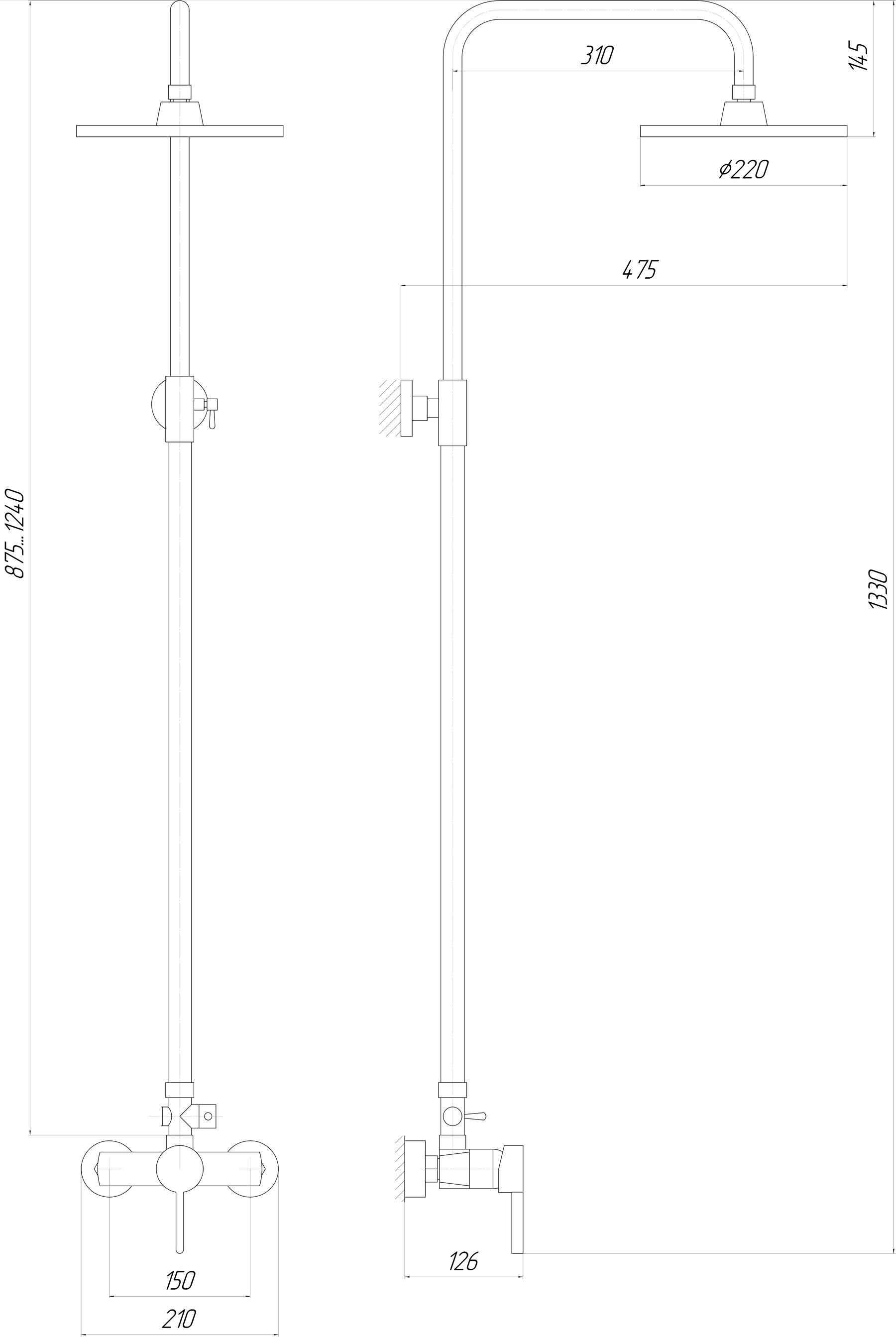 Душова система Globus Lux DS-007A - фото 2