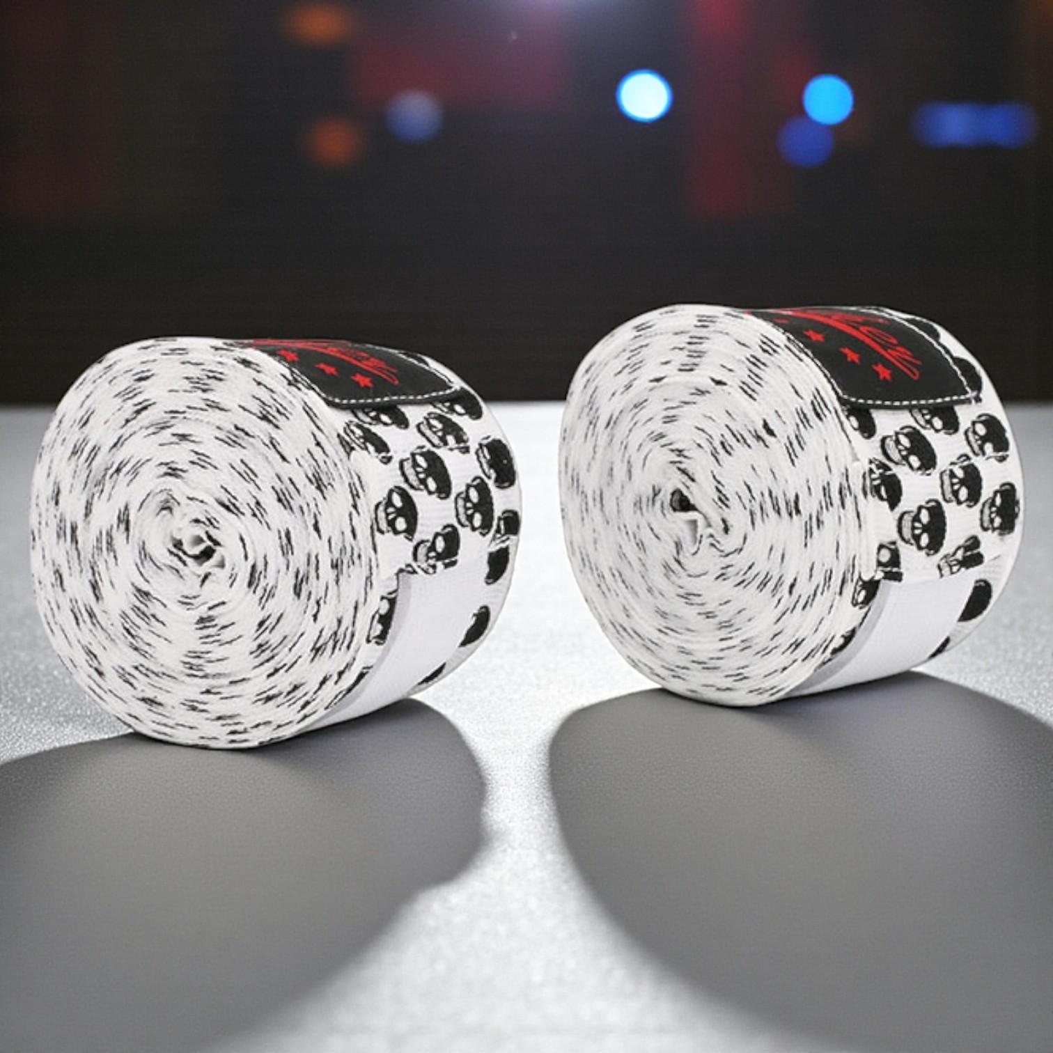 Бинты боксерские Another Boxer с принтом Череп 5 м Белый - фото 3 Бинты боксерские Another Boxer с принтом Череп 5 м Белый - фото 3