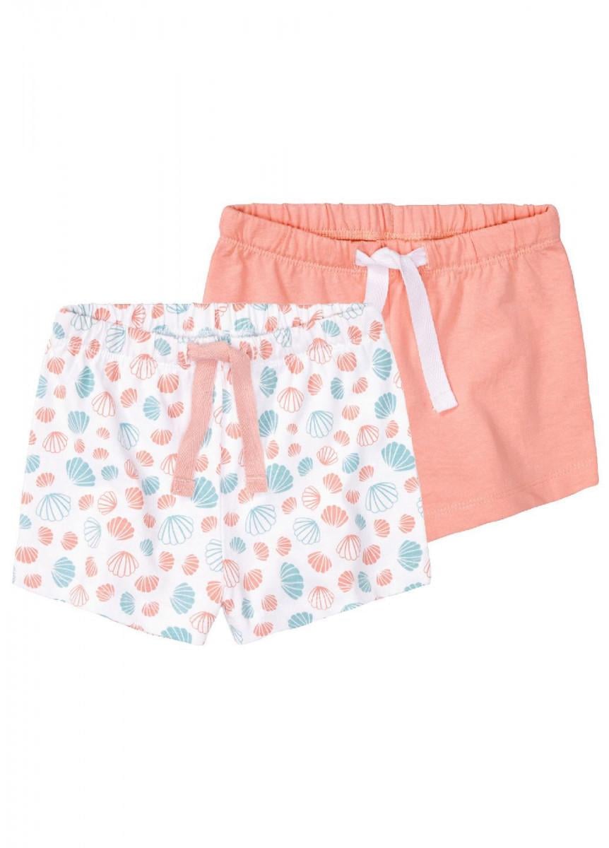 Комплект шорт для девочки Lupilu LIDL 371718 хлопчатобумажные 110-116 см 4-6 лет 2 шт. Разноцветный (2494010557)