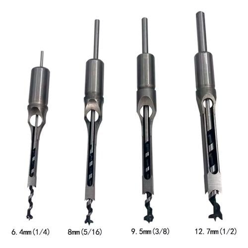 Набір свердел Уаттса для квадратних отворів по дереву 6,4-12,7 мм 4 шт. (811236) - фото 5 Набір свердел Уаттса для квадратних отворів по дереву 6,4-12,7 мм 4 шт. (811236) - фото 5