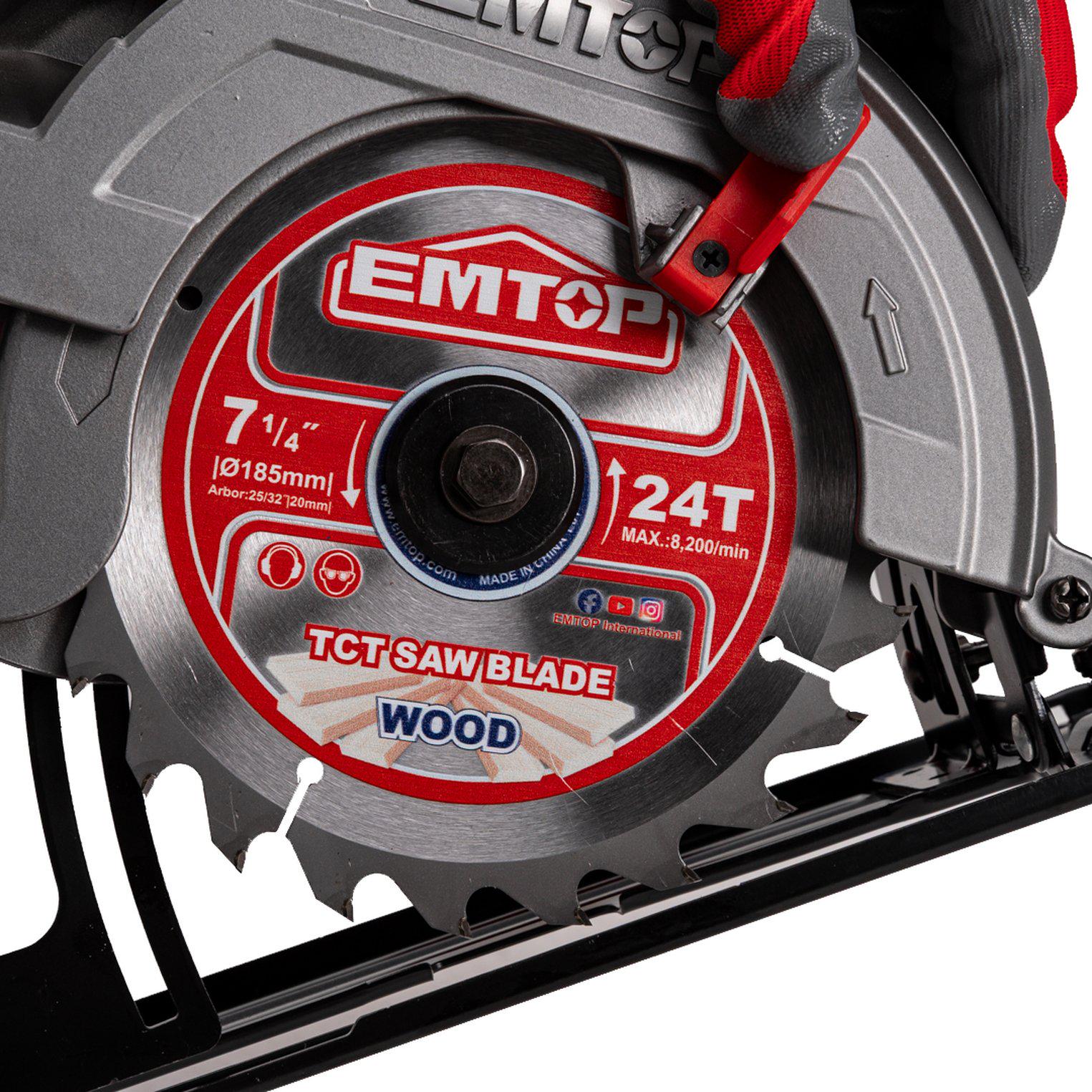 Пила дисковая EMTOP ECSW1853 - фото 4 Пила дисковая EMTOP ECSW1853 - фото 4