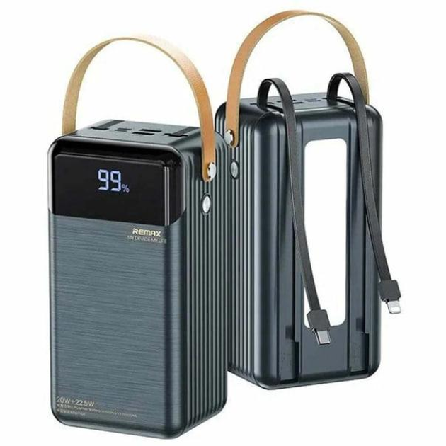 Повербанк Remax RPP-565 Quick Charge с быстрой зарядкой 22,5 W 60000 mAh Черный (25147619) - фото 2