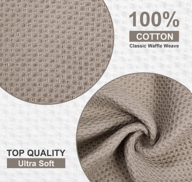 Набор кухонных полотенец Organic Premium 6в1 100% хлопок 34х34 см Капучино (НПК0003) - фото 2