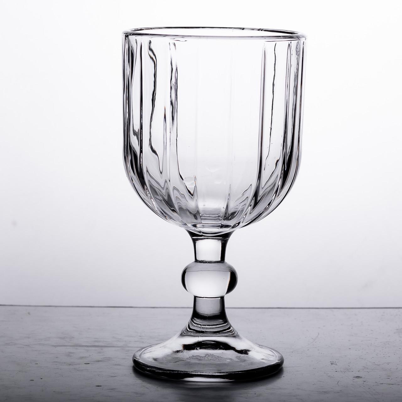 Набір келихів столових ребристих 6 шт. по 400 мл (HP-YH-66) - фото 3