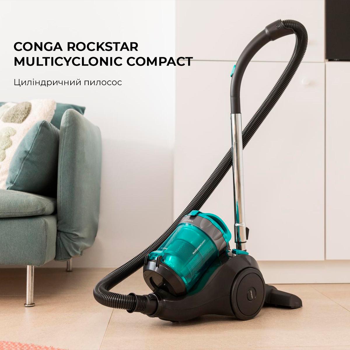 Пилосос циліндричний Cecotec Conga Rockstar Multicyclonic Compact (00-00077990) - фото 2