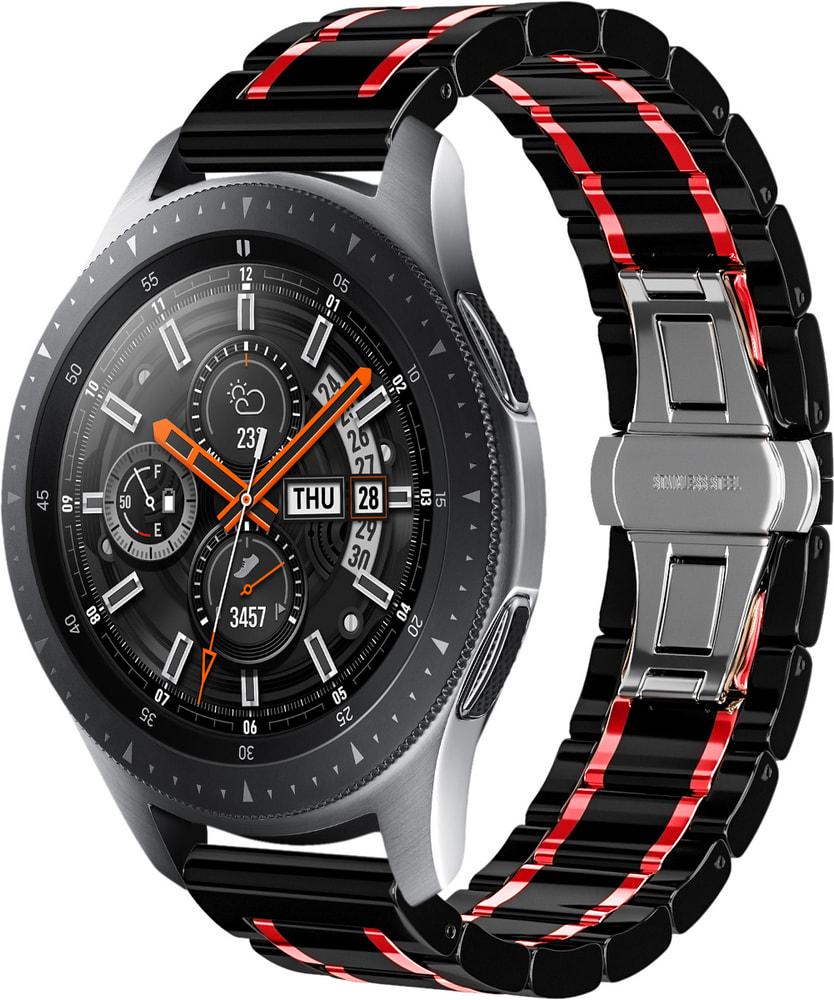 Ремешок керамический Ceramo для Galaxy Watch 42 мм Black/Red (28723-44)
