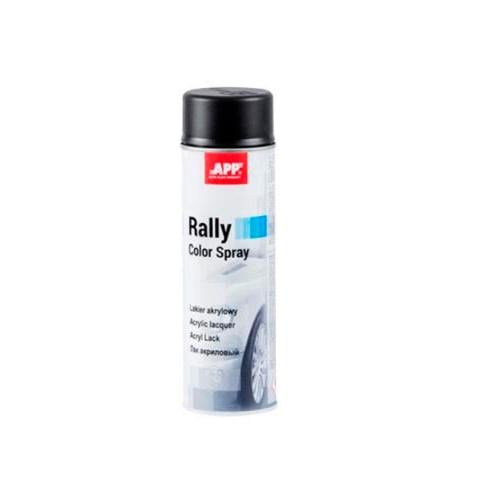 Фарба аерозольна Rally Color Spray блиск 600 мл Black (210113)