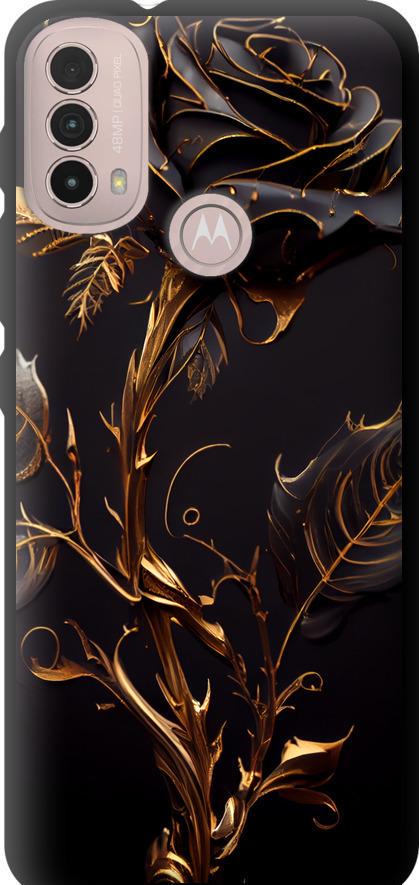 Чехол на Motorola E40 Роза 3 (5552b-2660-42517) Чехол на Motorola E40 Роза 3 (5552b-2660-42517)