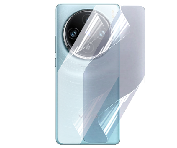Противоударная гидрогелевая пленка Hydrogel Film для Vivo X100 Pro на заднюю панель, Transparent