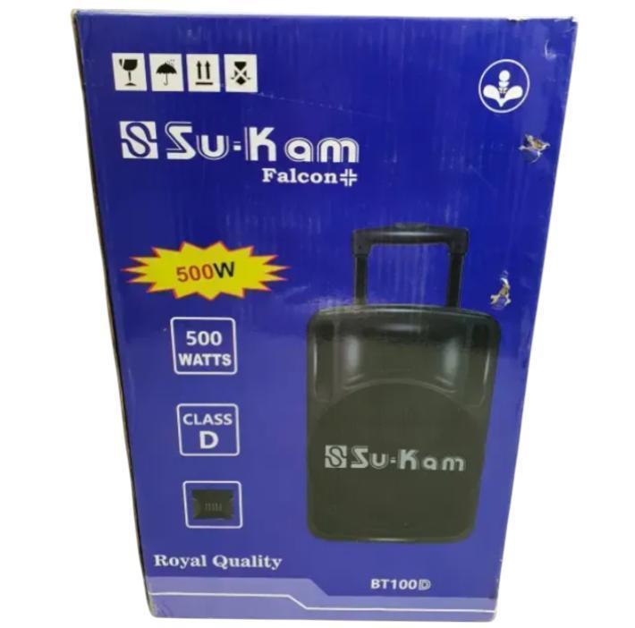 Портативна колонка Bluetooth Su-Kam ART 7121/BT-100 450 Вт мікрофон Чорний (21993929) - фото 4