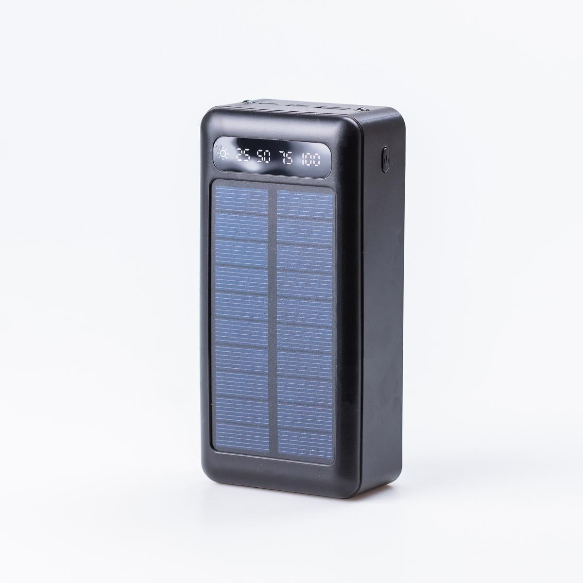 Повербанк с солнечной батареей 50000 mAh USB-С/USB-A/microUSB 4 шнура (UR507)
