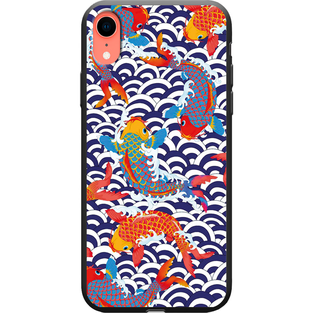 Чехол Boxface iPhone XR Koi Fish Черный силикон (35417-up2477-38739) - фото 1