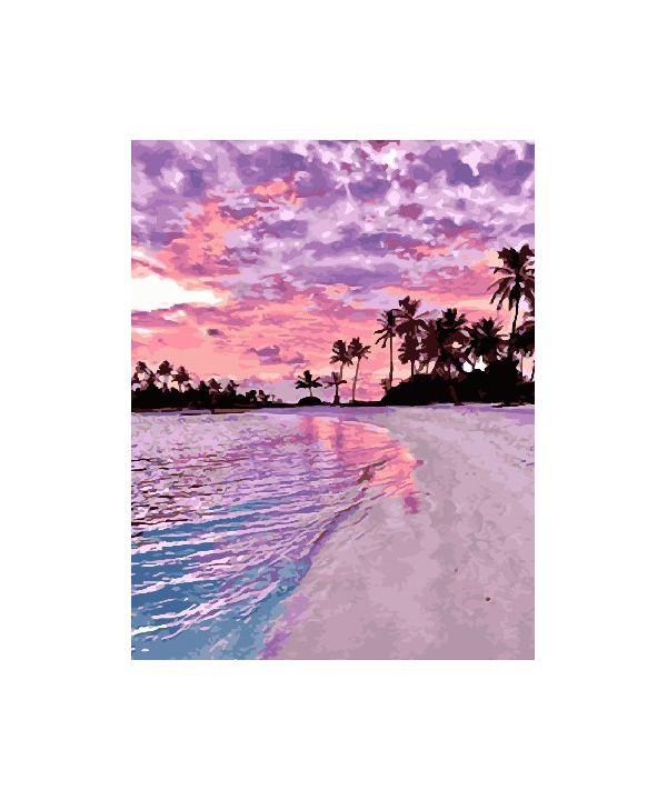 Картина за номерами Brushme "Рожевий захід" (GX28241)