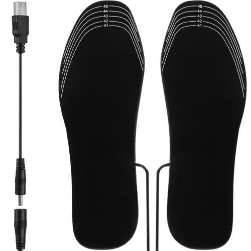 Стельки с подогревом для обуви Trizand 19825 USB 5 В р. 41–46 до 55 °C под обрезку
