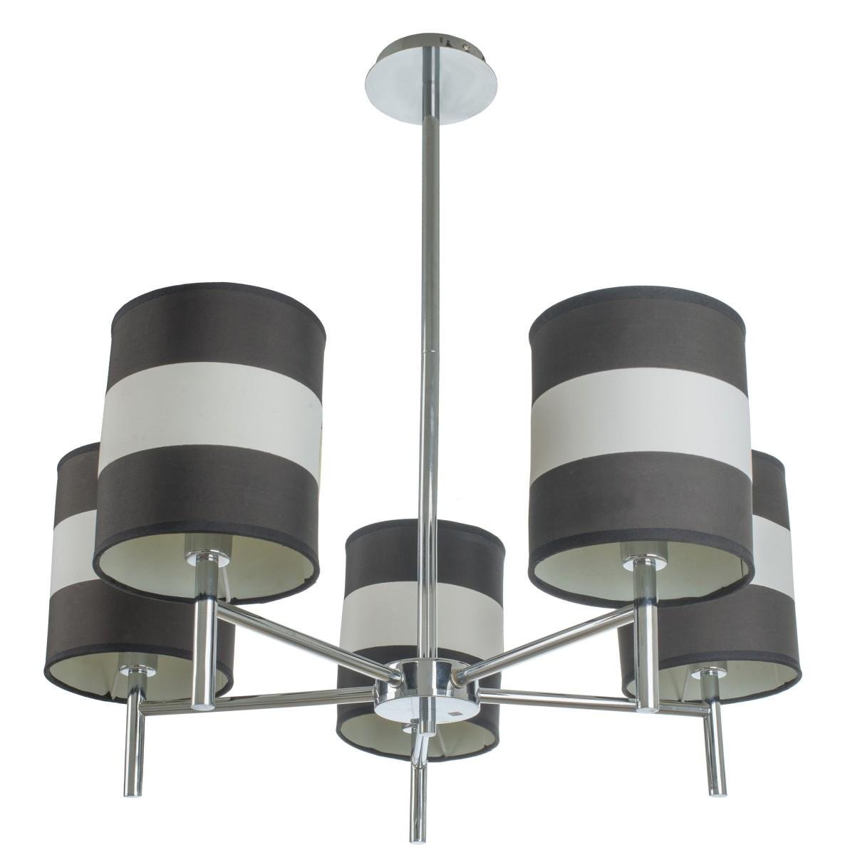 Люстра для кухни Brille BCL-320S/5 CHR с абажуром