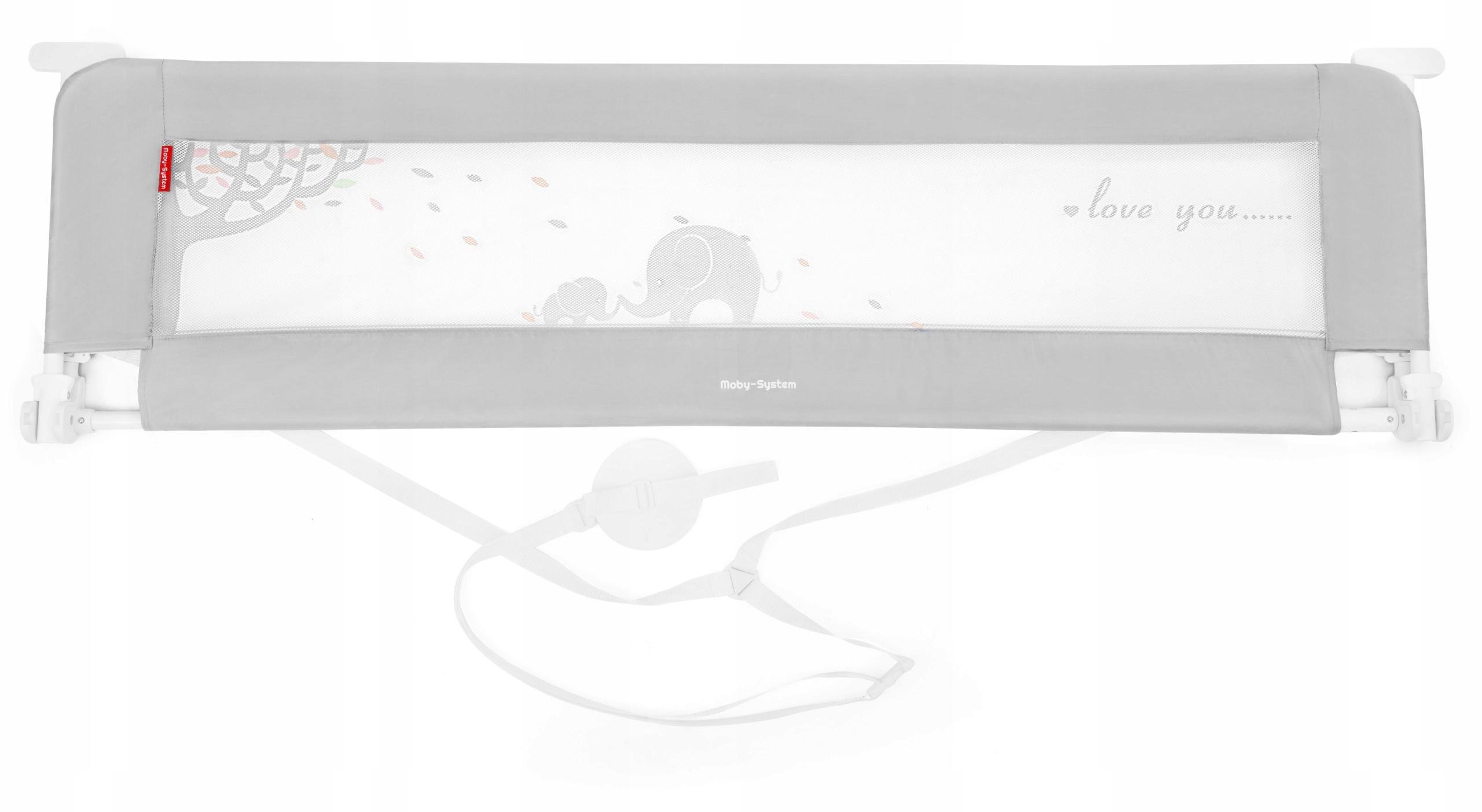 Бортик защитный для кровати Moby-System Bed Rail 154x42 см Grey (30255722) - фото 8