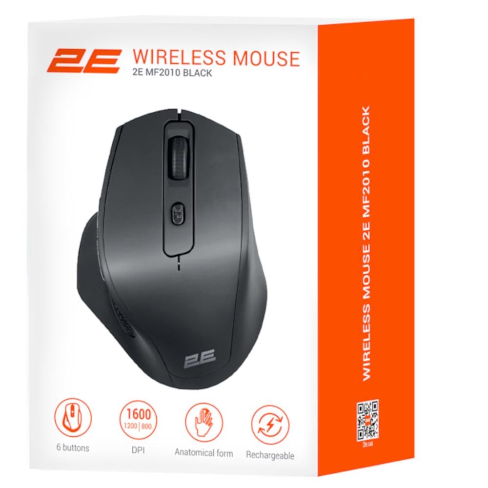 Компьютерная мышка 2E MF2010 Rechargeable WL Black (2E-MF2010WB) - фото 5 Компьютерная мышка 2E MF2010 Rechargeable WL Black (2E-MF2010WB) - фото 5