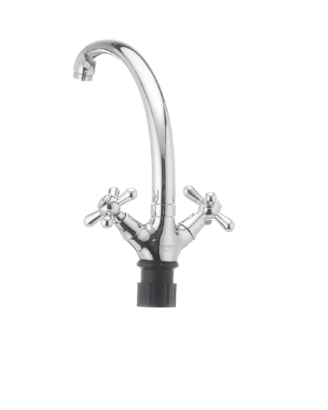 Смеситель для кухни Cron TEOREMA-273 с высоким изливом с двумя вентилями цинковый сплав Хром (b-CR0834) - фото 4 Смеситель для кухни Cron TEOREMA-273 с высоким изливом с двумя вентилями цинковый сплав Хром (b-CR0834) - фото 4