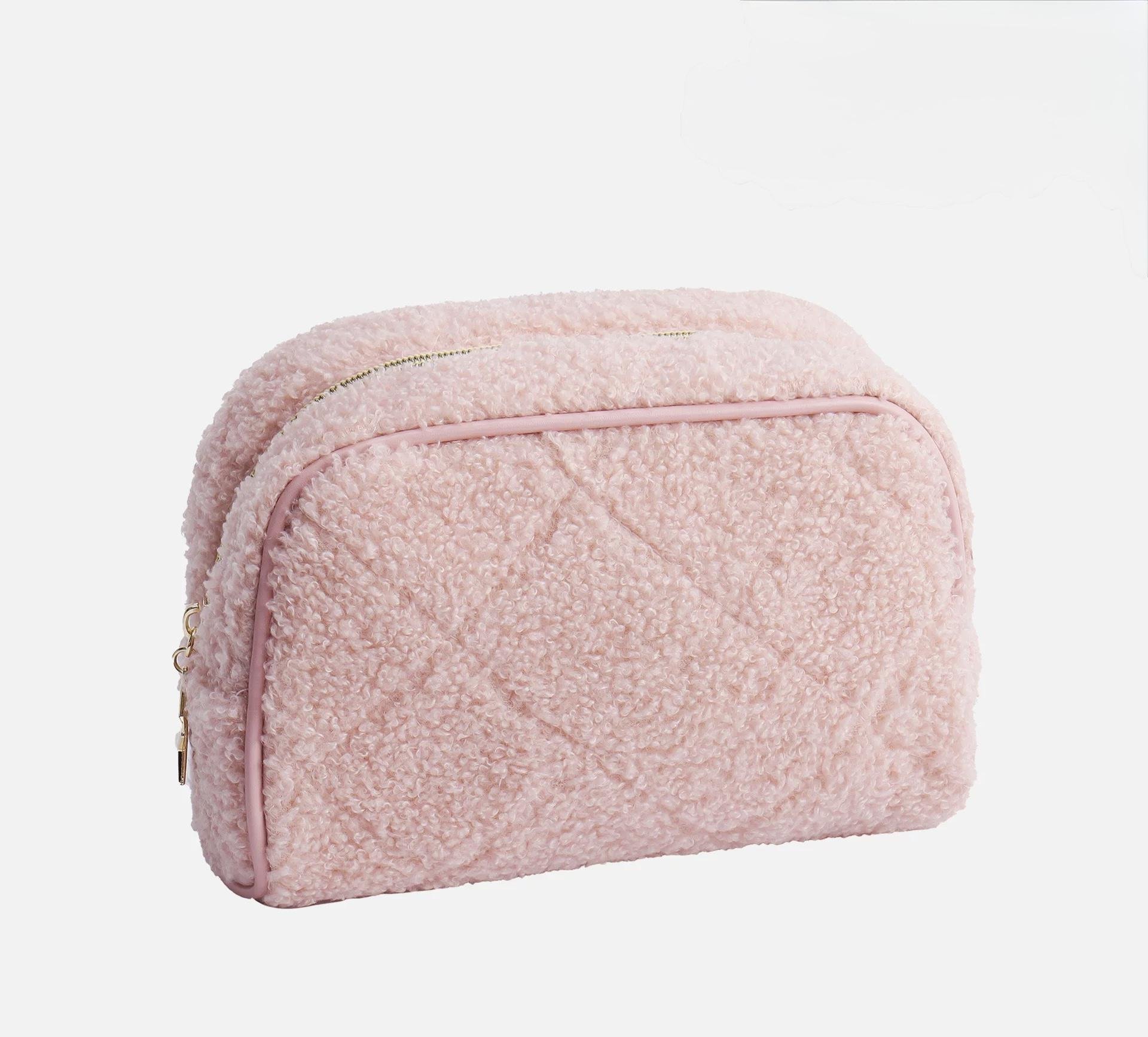 Косметичка warm story Тедди квадрат Розовый (0079)