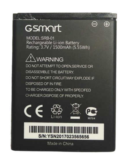 Аккумуляторная батарея SRB-01 для Gigabyte Gsmart Rio R1 1500 mAh (000021697)