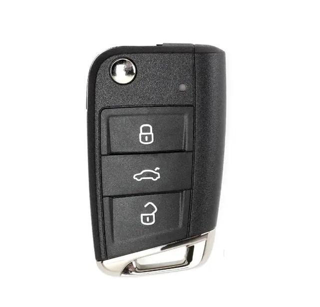 Автоключ со штатной охранной системой Skoda RK04