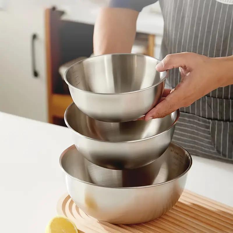 Набір мисок з нержавіючої сталі 3 шт. 700/1200/2500мл (2476286177)