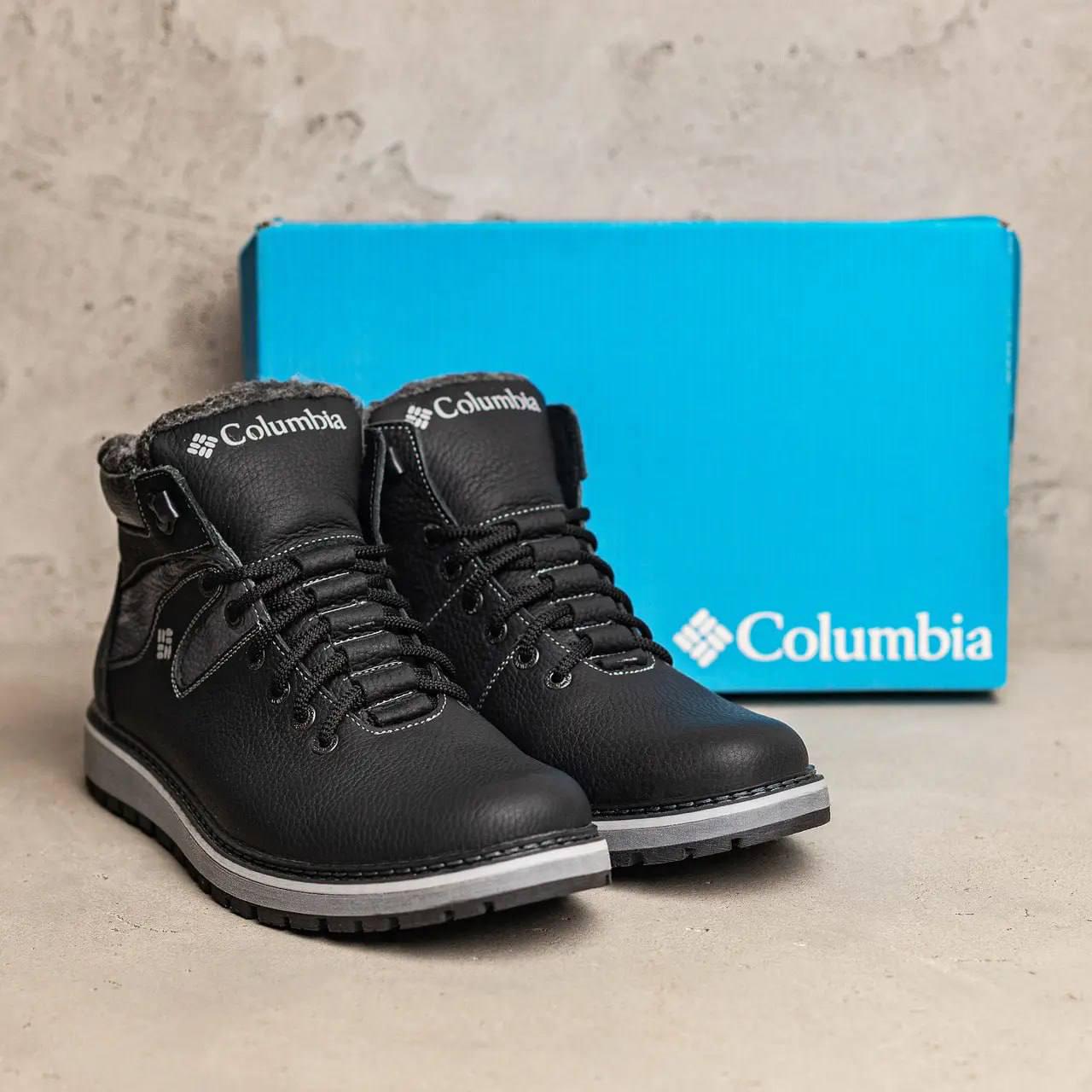 Ботинки мужские зимние Columbia кожаные р. 45 Черный (21181622) - фото 8