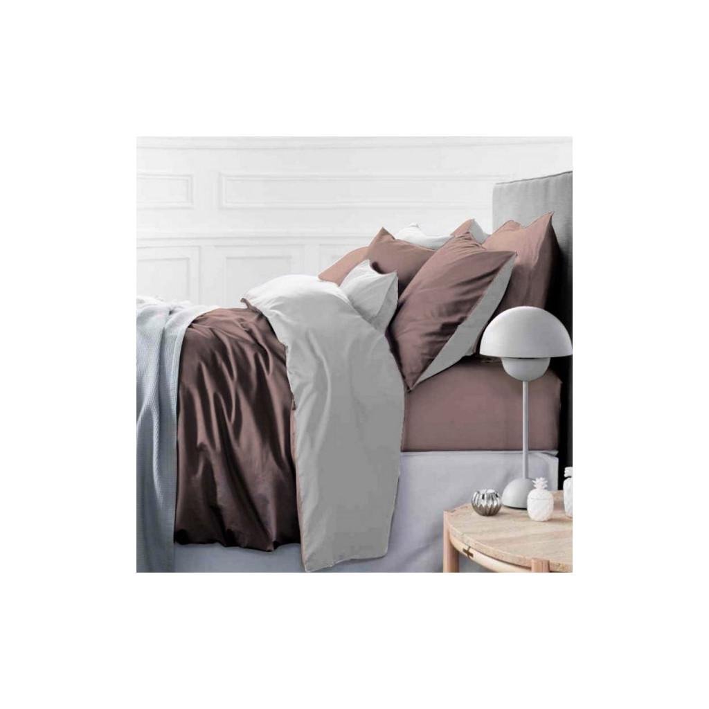 Комплект постельного белья MirSon Lactic 0001+0211 Сатин 200х220 см евро (2200000689054)