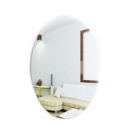 Зеркальная акриловая овальная самоклеящаяся наклейка 30х40 см (2866)