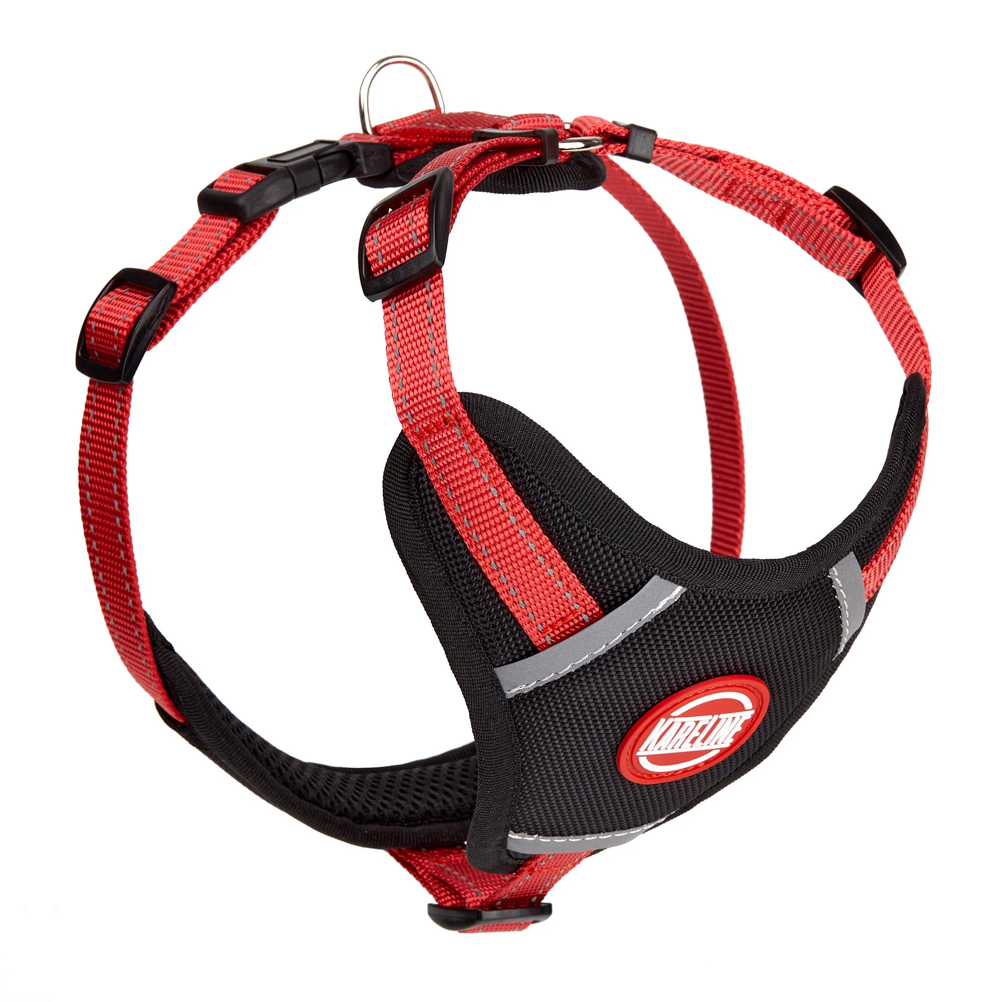 Шлея KareLine з нейлону з пластиковою пряжкою 20 мм А:400-600 мм В:500-630 мм Червоний (0883/6) - фото 1 Шлея KareLine з нейлону з пластиковою пряжкою 20 мм А:400-600 мм В:500-630 мм Червоний (0883/6) - фото 1