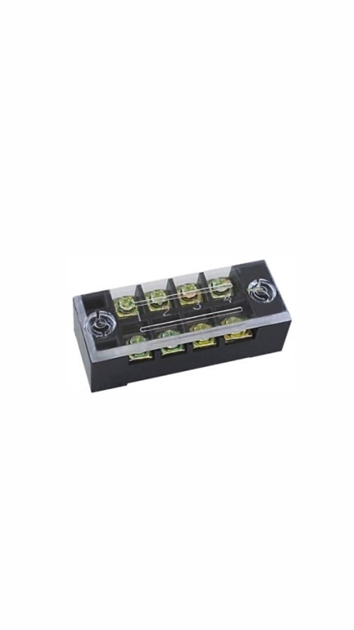 Колодка клемна блок затискачів Lumano 4-х розрядна ТВ-2504 25А/600V з кришкою 0,5х2,5 мм