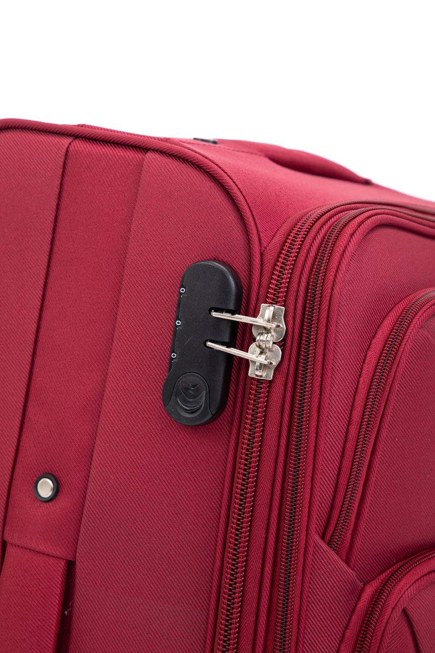 Валізи тканинні Bonro Tourist велика/середня 2 шт. Вишневий (5654) - фото 10 Валізи тканинні Bonro Tourist велика/середня 2 шт. Вишневий (5654) - фото 10