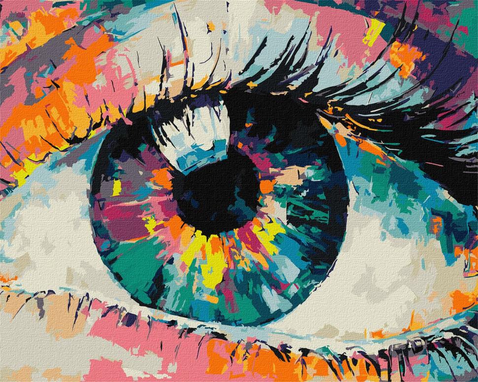 Картина по номерам Идейка Радужный взгляд 40x50 см (KHO5058)