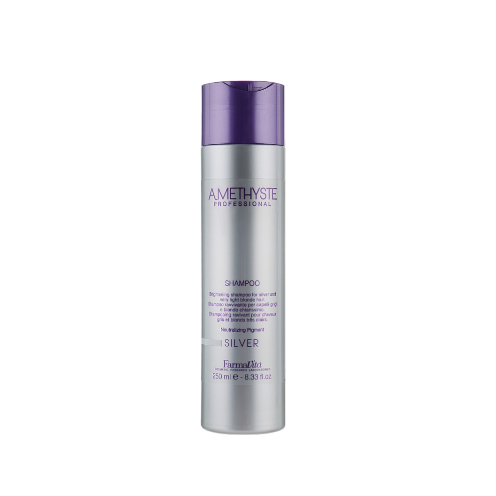 Шампунь для сивого і світлого волосся Farmavita Amethyste Silver Shampoo 250 мл