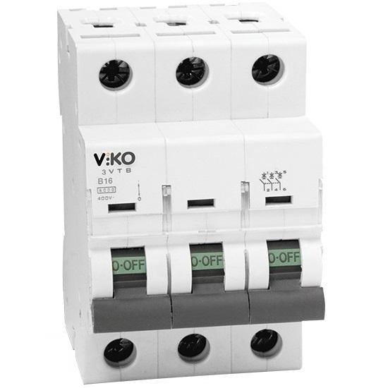 Автоматический выключатель Viko 4VTB-3C16 20А трехполюсный 4,5 кА