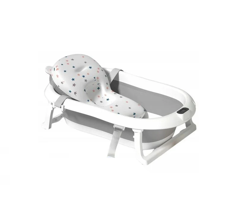 Детская ванночка складная Hanert KinderBad Grey с подушкой и термометром - фото 1 Детская ванночка складная Hanert KinderBad Grey с подушкой и термометром - фото 1