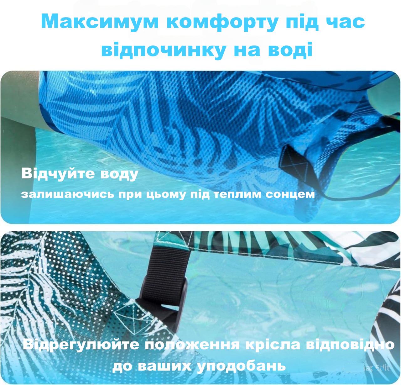 Набір пляжних надувних крісел Sloosh для купання та відпочинку на воді 2 шт. - фото 4 Набір пляжних надувних крісел Sloosh для купання та відпочинку на воді 2 шт. - фото 4