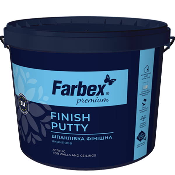 Шпаклівка фінішна акрилова Farbex 25 кг Білий