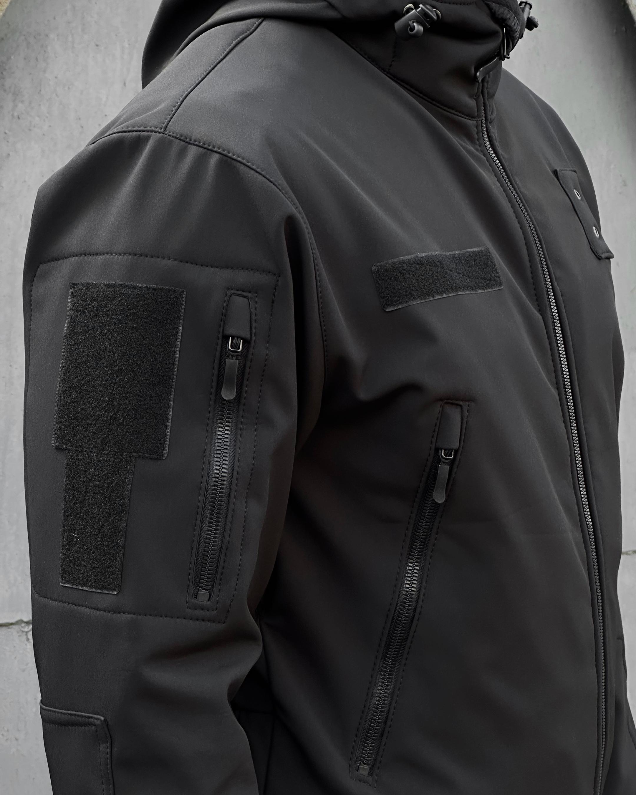 Куртка военная COOPERR Soft Shell II XS Черный (KUR-1.1.XS) - фото 7