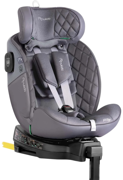 Автокрісло Nukido Prestige Line ISOFIX 0-36 кг Сірий (446128)